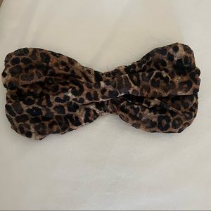 Leopard lace bandeau